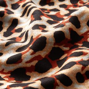 Viscose Jersey small leopard print – terracotta/apricot, 