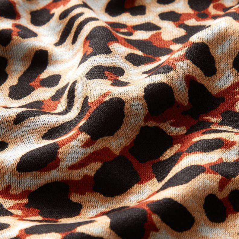 Viscose Jersey small leopard print – terracotta/apricot,  image number 2