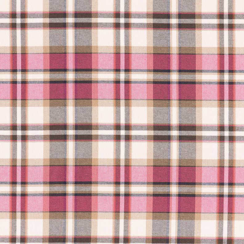 Cotton Flannel Tartan – beige/pink,  image number 1