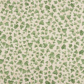 Decor Fabric Half Panama ivy – natural/green, 