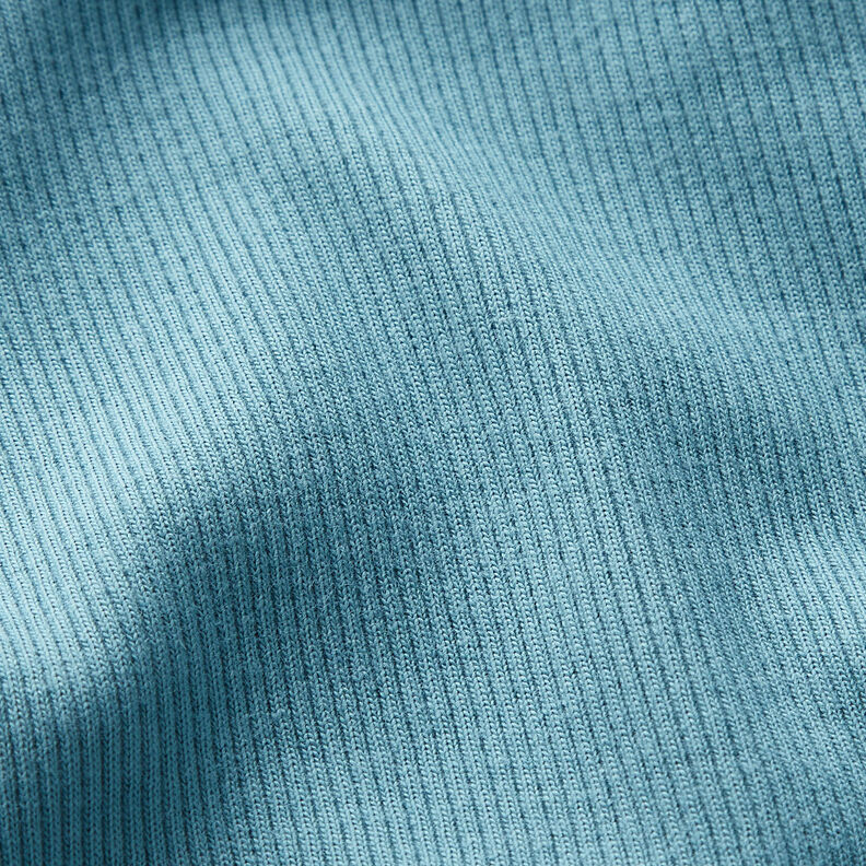 Fine rib Cotton Jersey – turquoise,  image number 2