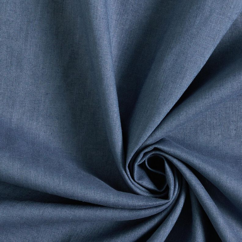 Lightweight linen blend pre-washed – blue grey,  image number 1