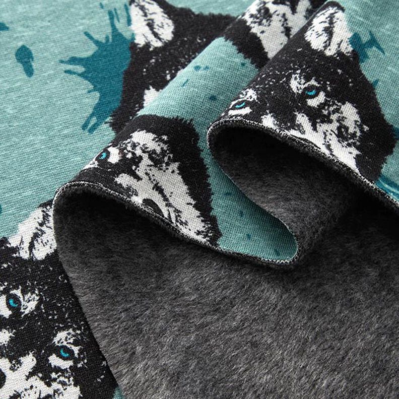 Alpine Fleece Wolf  – petrol,  image number 3