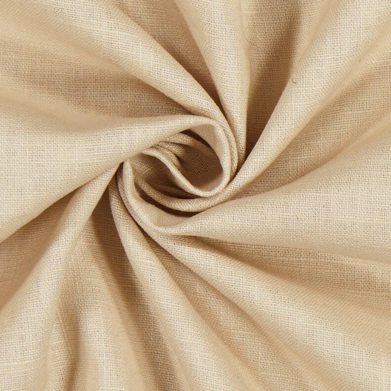 Linen fabric Ramie mix medium – sand,  image number 3