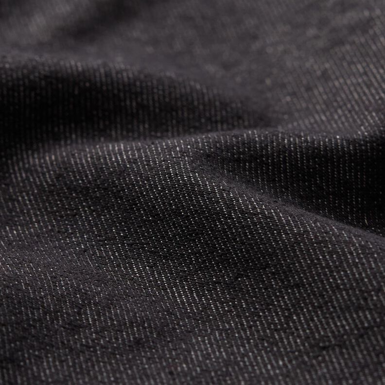 Stretch denim cotton blend medium – black,  image number 2