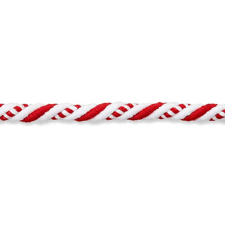 Cord Nautical [8mm] – white/red,  image number 2