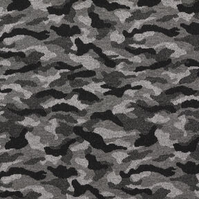 Knitted Jacquard Camouflage Metallic – black/metallic silver, 