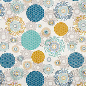 Half Panama Decor Fabric Circles – blue, 