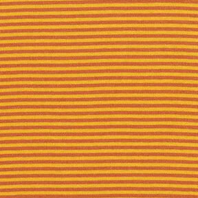 Tubular ribbing for cuffs narrow rings – terracotta/yellow, 