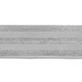 Striped Elastic [40 mm] – light grey/silver, 