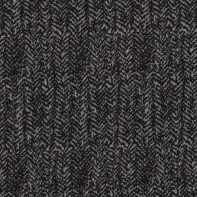 Jacquard knit abstract herringbone – grey/black, 