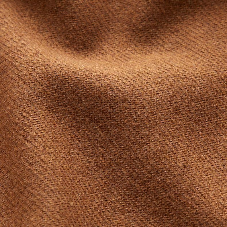 plain wool blend coat fabric – brown,  image number 2