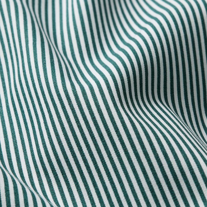 Cotton Poplin Mini stripes – blue spruce/white,  image number 2