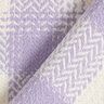 Coat Fabric Cotton Blend checked – mauve/ivory,  thumbnail number 4