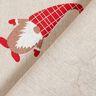 Decor Fabric Half Panama Elves and Reindeer – beige/red,  thumbnail number 4