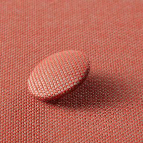 Covered Button - Outdoor Decor Fabric Agora Panama - red, 