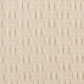 Knit Fabric broken ribbed pattern – light beige | Remnant 50cm, 