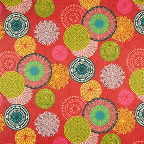 Decor Fabric Cotton Twill Large Mandala – red, 