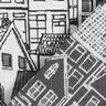 Decor Fabric Jacquard Village in line art – black/white,  thumbnail number 4