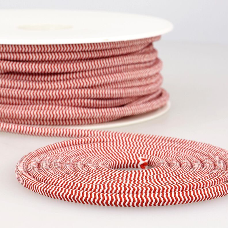 Outdoor Elastic cord [Ø 5 mm] – red/white,  image number 1