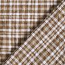 Checked crinkle look cotton fabric – caramel,  thumbnail number 4