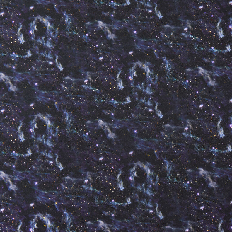 Cotton Jersey Space sparkle Digital Print | by Poppy black/red lilac,  image number 1