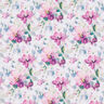 Double Gauze/Muslin Watercolour flowers Digital Print | by Poppy white/purple,  thumbnail number 1