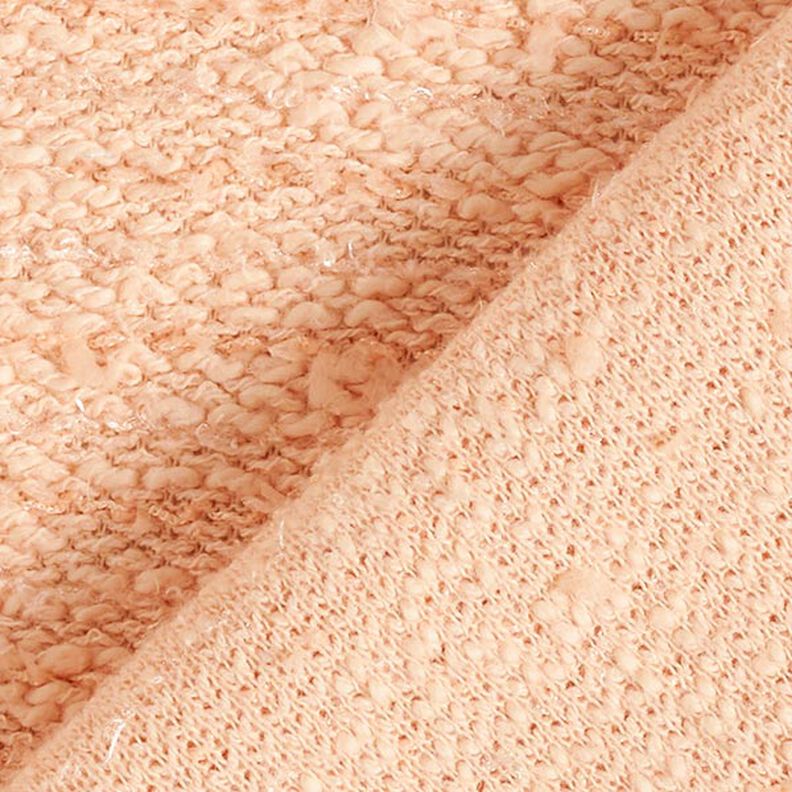 Cotton Fine Knit glitter effect – apricot,  image number 3