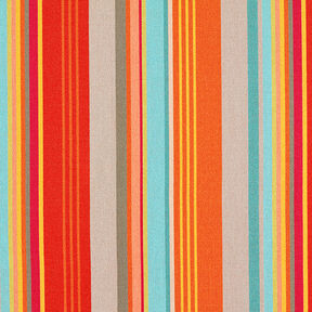 Outdoor Fabric Canvas Stripes – orange/red, 