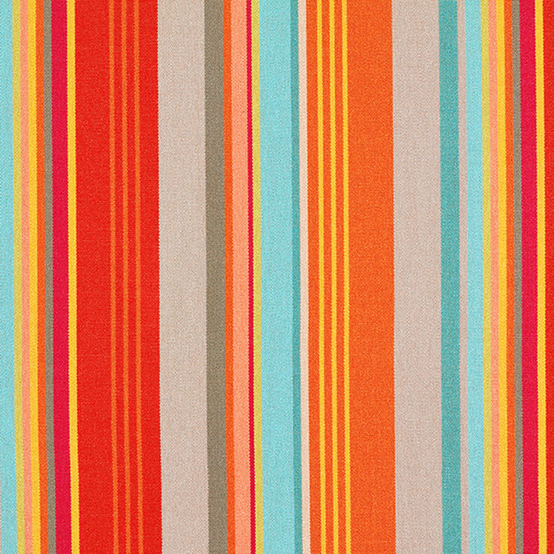 Outdoor Fabric Canvas Stripes – orange/red,  image number 1