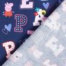 Cotton Poplin Peppa Pig Letters Licensed Fabric | ABC Ltd – indigo,  thumbnail number 4