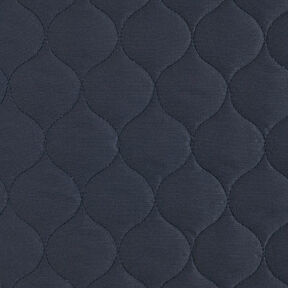 Quilted Fabric Circle Print – navy blue, 