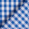 Cotton Vichy check 1 cm – royal blue/white,  thumbnail number 4