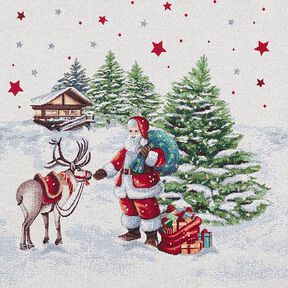 Panel Tapestry Fabric Lurex Santa – offwhite, 