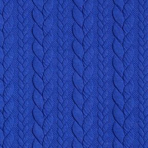 Cabled Cloque Jacquard Jersey – royal blue, 