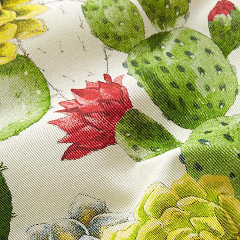 Decorative fabric Canvas Cacti – natural/green,  image number 2