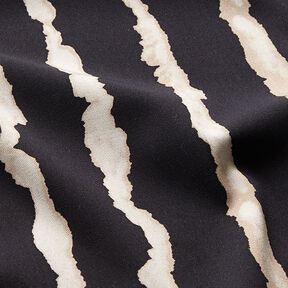 abstract stripes stretch viscose – black/natural, 