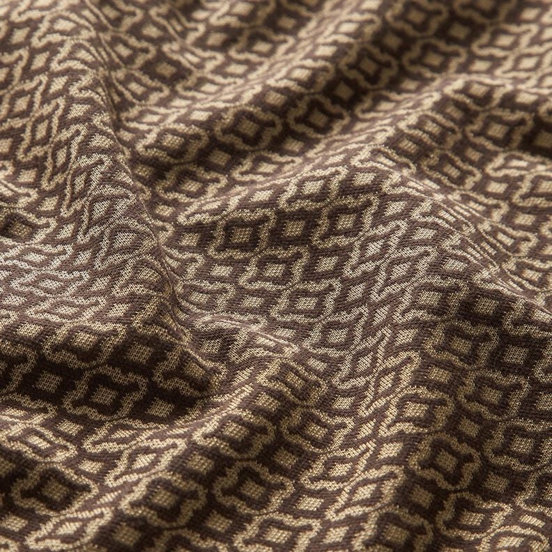 jacquard knit diamonds – beige/brown,  image number 2