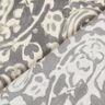 Crepe fabric paisley and flowers – grey/white,  thumbnail number 5