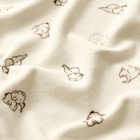 Nicky Velour cute elephants – ivory, 