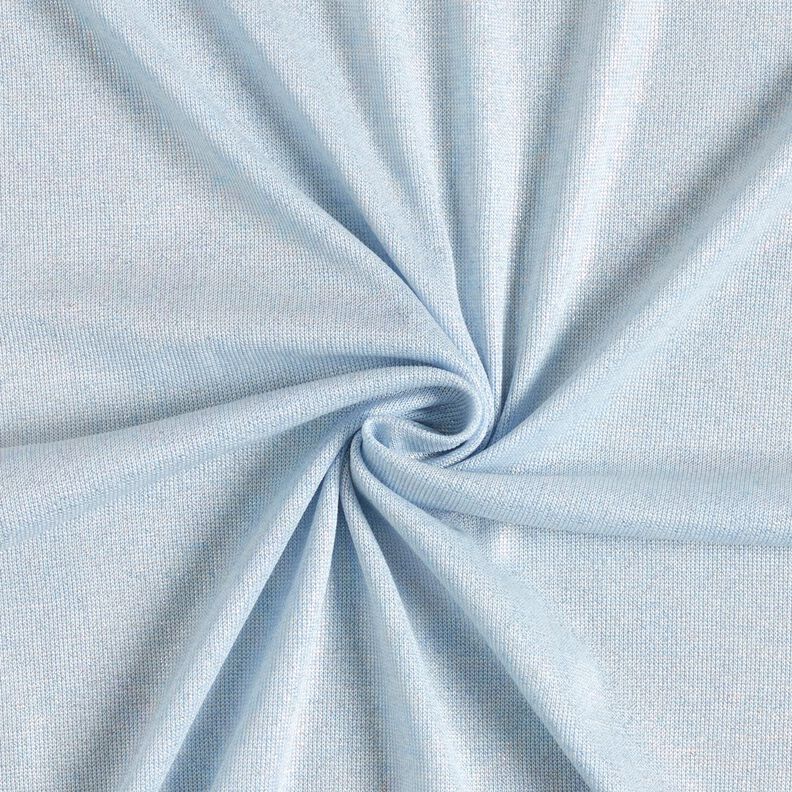 Fine knit, shiny effect melange – light blue,  image number 1