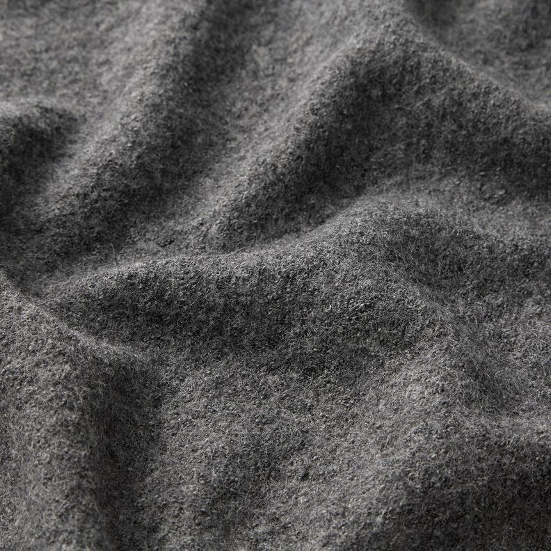 Lightweight viscose and wool blend knitted fabric – dark grey,  image number 2