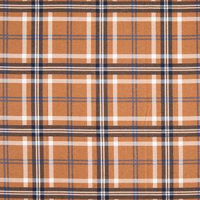 Cotton Flannel Check Print | by Poppy – fawn/royal blue, 