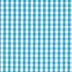 Cotton Poplin small gingham check – turquoise/white, 