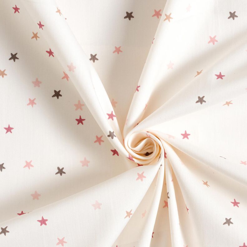 Cotton Poplin little stars – ivory,  image number 3