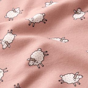 Cotton Flannel Lambs | by Poppy – dusky pink, 