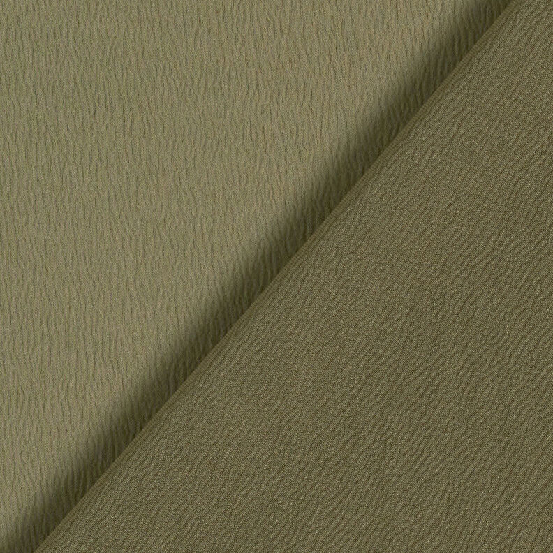 Crepe satin plain – olive,  image number 3