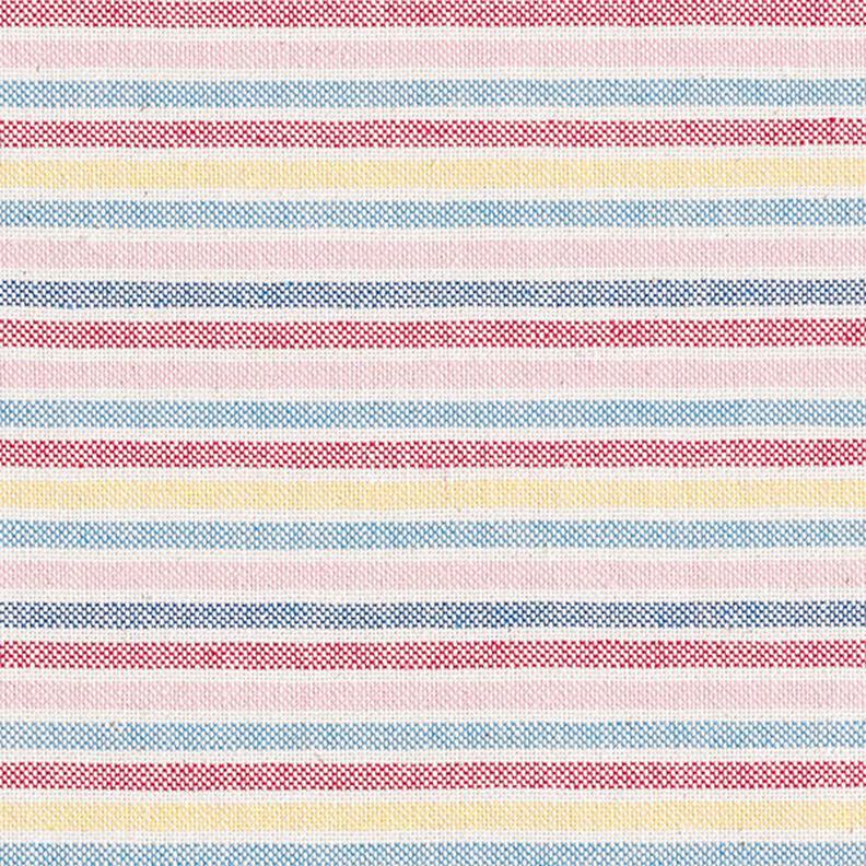 Decor Fabric Half Panama Multicoloured Stripes Recycled – purple,  image number 1