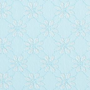 Flowers stretchy lace – ice blue, 