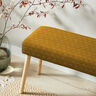 Upholstery Fabric Velvet Honeycomb Quilt – mustard,  thumbnail number 8